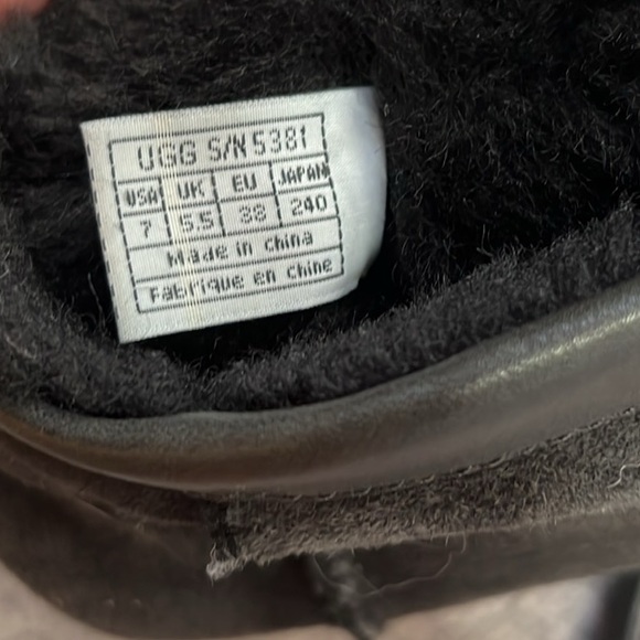 UGG Leather Black Boots - Picture 7 of 8